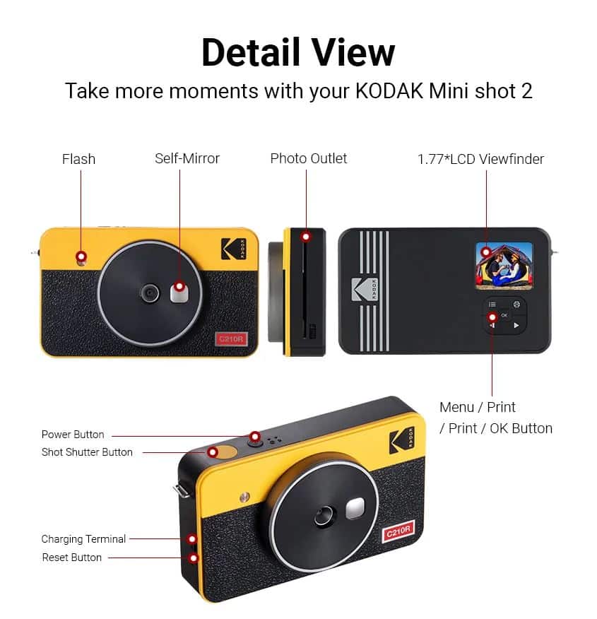 kodak mini 2 retro bluetooth